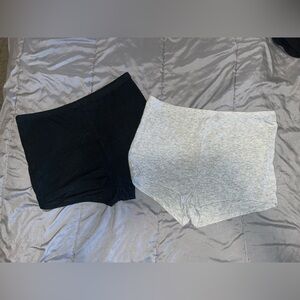 Victoria's Secret Black and Gray Shorts